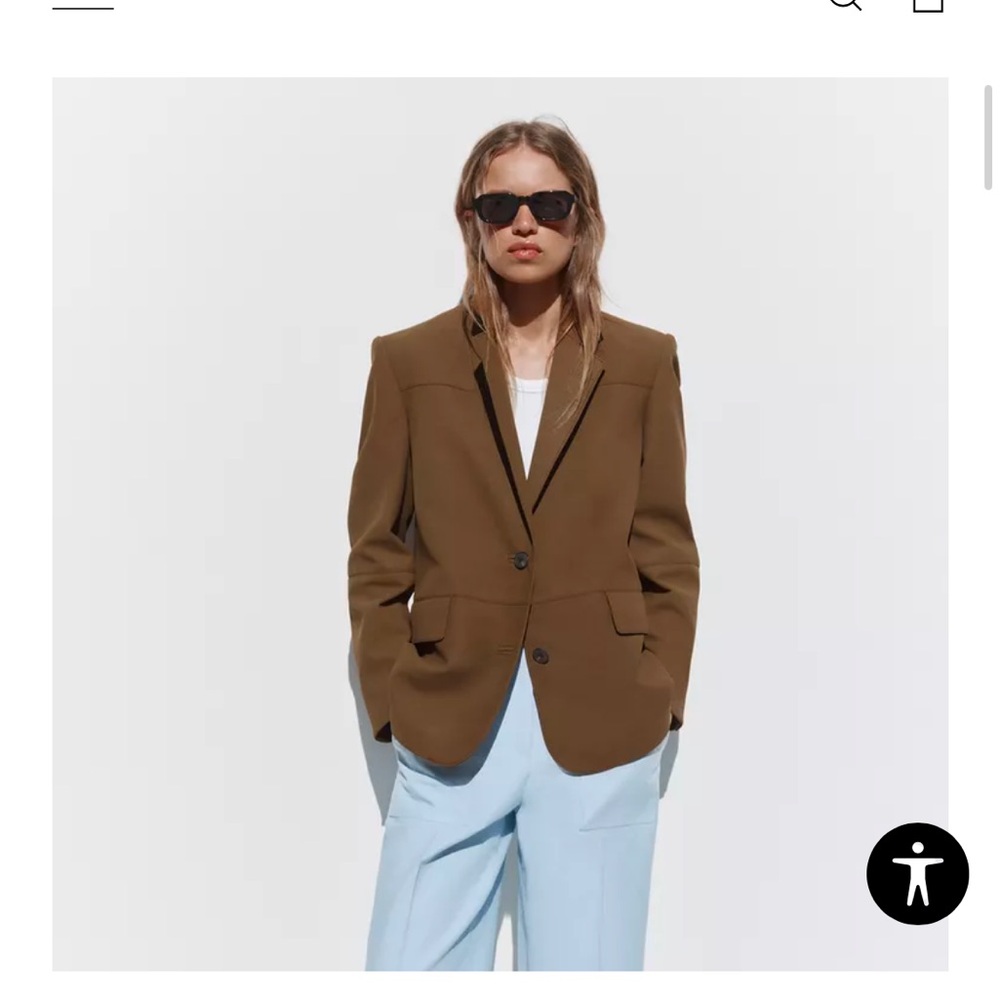 Zara brown oversized blazer from Europe